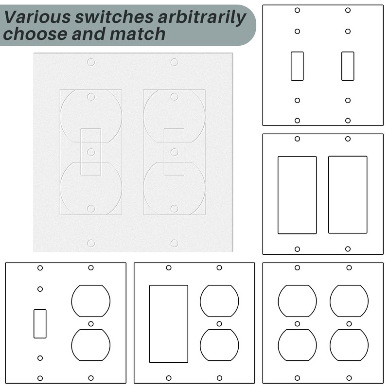70 Pcs Wall Insulation Gasket Rectangle Wall Plate Outlet Sealers