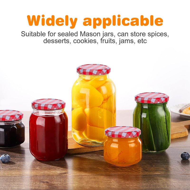 Angoily 40 Pcs 63 mm Mason Jar Lids, Leak Proof