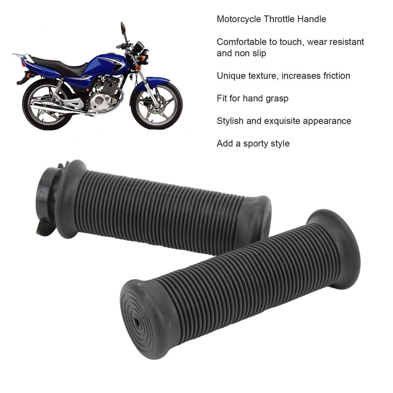 1 Pair 22mm Motorcycle Throttle Handle Comfortable Fit for Scooter