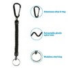 Coil Springs Keychain Cellphone Snap Hook Holder Retractable Coil Cord