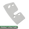 LQI Driver Door Latch Repair Reinforcement Plate Compatible with Jeep