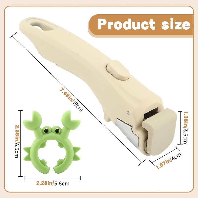 Ranjaner Removable Pot Handle with White Detachable Cookware Replacement Handle,