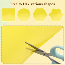 ibasenice Yellow Colour Filter Paper Correction Gel Lighting Filter Transparent Light Film for Photo Studio Light Strobe Torch