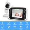 HelloBaby Video Baby Monitor with Camera and Audio, 3.2Inch LCD