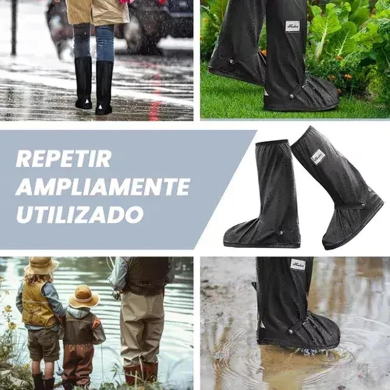 Cubrezapatos Impermeable, Cubierta del Zapato con Bandas Reflectantes