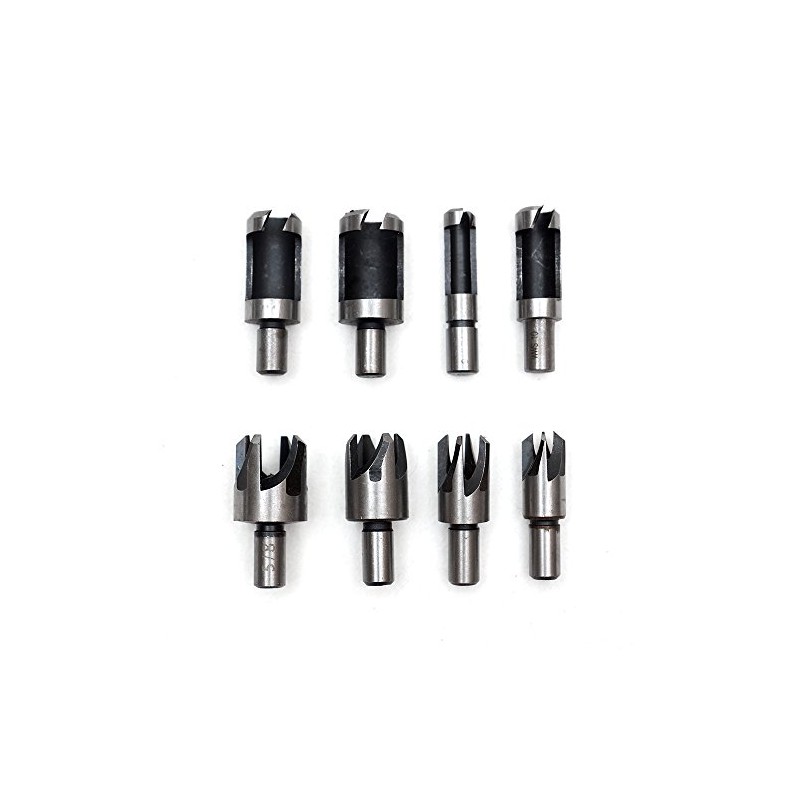 8Pcs Wood Plug Cutter Drill Bit Sets Roundwood Wood Plug