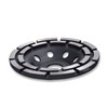 HERZO Diamond Concrete Grinding Wheel 5 inch,Double Row Diamond Cup
