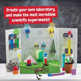 Science4you Science Lab for Kids - Science Kit with Experiments for Kids Age 6-8+, Chemistry Set to Create Crazy Dough, Colourful Explosions and Much More, Stem Toy and Gift for Boys and Girls Age 6+