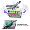RC Glider Plane Lightweight Flexible Remote Control Airplane with LED