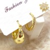 Jeyfull Gold Hoop Earring for Women - 3Pcs 14K Gold