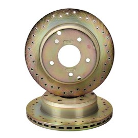 1984-1987 Corvette C4 Rear Drilled Disc Brake Rotors Stillen Sport