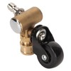 Undercarriage Cleaner Swivel Wheel with 1/4in Quick Connector Brass Pressure