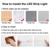 AXMOTUT COB LED Strip Lights with Remote, 24V 9.84ft Warm