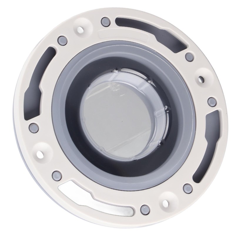 Toilet Flange Silicone and ABS Gray Universal Toilet Flange Replacement