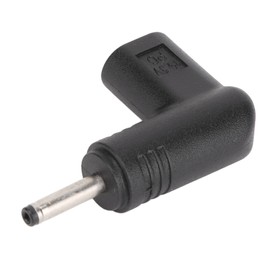 PUSOKEI 90 Degree Type C USB Male to 3.0 x 1.1 mm Male, USB C to DC PD Emulator Trigger, USB C to DC Male Converter for Laptops