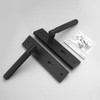 Decoranddecor Hera Matt Black Keyhole Backplate Door Handles Set –