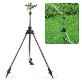 TBvechi Lawn Tripod Sprinkler Irrigation Equipment Adjustable 360° Spray Watering New