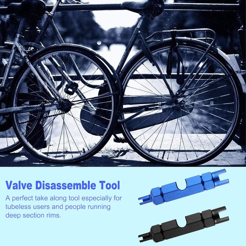 Ji liangli Set of 2 bicycle valve removal tools, aluminium