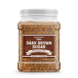 Unpretentious Dark Brown Sugar, Great for Baking, Rich Caramel Flavor, Sweetener (1.8 Pound)