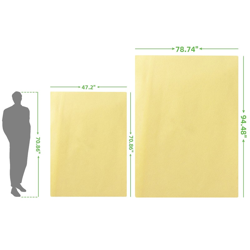Bonviee 2 Packs Plant Covers Freeze Protection-78.74”×94.48” Large Tree Covers