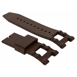 Ewatchparts Rubber Watch Band Strap Compatible With Invicta Subaqua Noma Collection 5511 15798 Brown