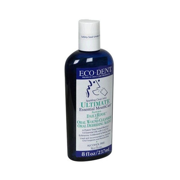 Eco- Dent Daily Rinse Ultimate Essential Mouth Care, Sparkling Clean Mint, 8 fl oz (237 ml)