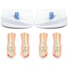 Unribeau 2 Layers Adjustable Supination & Pronation Correction Heel Insoles,Self-Adhesive