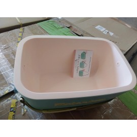 Cyan POP NEW Polarbox Retro 21 qt Cyan with Yellow Leather Strap