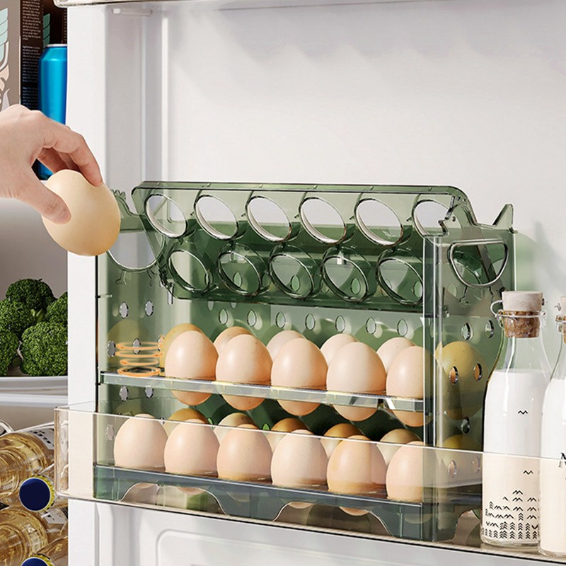 Refrigerator Side Door Egg Rack Multi Functional Anti Slip Flip