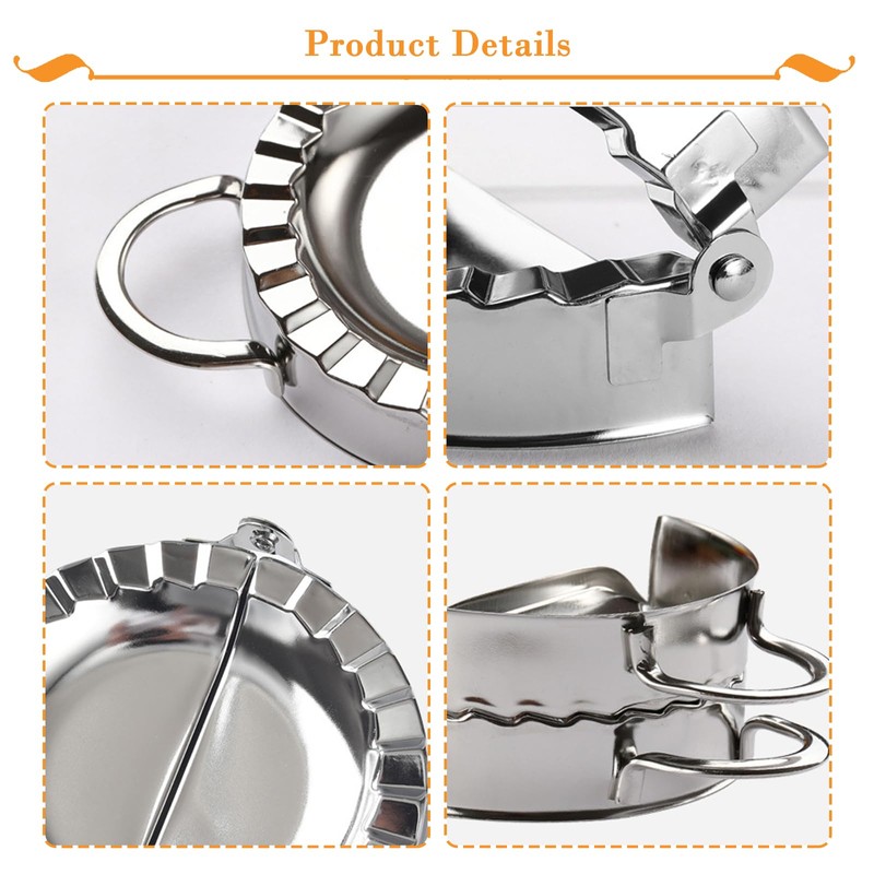 Stainless Steel Empanada Maker Press Ravioli Mold Gyoza Maker Small