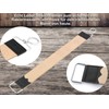 Men's Razor Set, Razor Set, Wooden Handle, Gold Etching, Black
