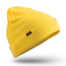 FanVince Men's Winter Hats Knitted Hats Winter Thermal Beanie Gifts for Cold Weather Yellow, yellow, Unit size