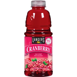 Langers Cranberry Juice Cocktail, 32fl oz (Pack of 12)