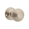 Designer Levers - Beehive Mortice Door Knob - Brushed Satin