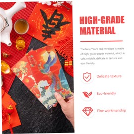 Operitacx 24 Stk trendiger roter Umschlag Chinesischer Geldumschlag kreatives rotes paket chinesische rote pakete chinese new year chinesisch Neujahrsgeschenk Geldtaschen Papier