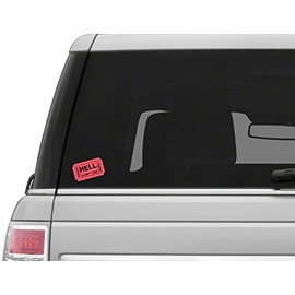 Vinyl Junkie Graphics Hell Ticket Carnival Raffle Sticker (Light red)