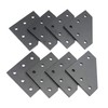 Befenybay 8PCS/Set Surface Anodic Oxidation Black L Shape Corner Bracket
