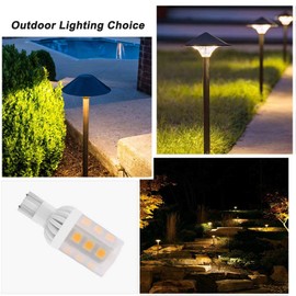 Cheopha T10 T5 Wedge Base LED Bulbs 12V 921 3W Replace 30W Halogen Lamp for Landscape Outdoor Path Step Deck RV Camper Trailer Motorhome 5th Wheel Marine Boat Dome Lights Warm White 3000K Pack of 8