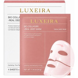 Collagen Face Mask for Skincare Routine and Self-Care Beauty Merchandising - Luxeira Bio Real Deep Hydrating Overnight