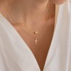Turandoss Layered Necklaces for Women - Bubble Letter Necklace M