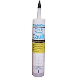 Colorfast Siliconized-Acrylic Caulking - Non-Sanded TEC Colors - 10.3 fl oz (Light Chocolate #944)