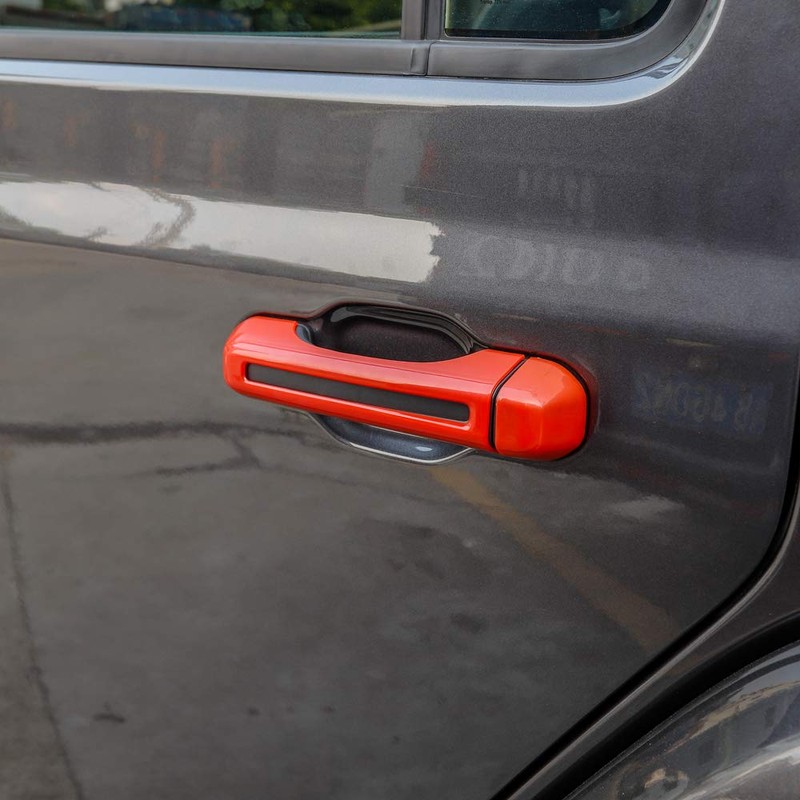 JeCar 5PCS Door Handle Tailgate Handle Cover Trim Kit Compatible