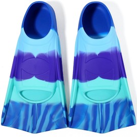 Azuunye Kids Swim Fins,Kids Flippers Youth Swimming Fins for Lap Swimming Training for Children Girls Boys Medium