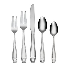 Oneida Ellis 42 Piece Everyday Flatware, Service for 8 18/0 Stainless Steel, Silverware Set