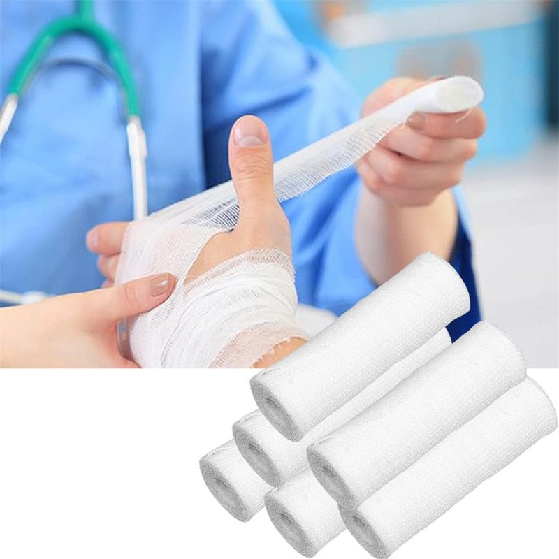 Gauze Bandages Gauze Bandage Roll 12 Pack Compression Wrap Rolls