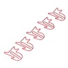 100pcs Cat Shape Paper Clips Increase Slip Resistance Rust Prevention