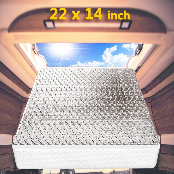 SIKADEER RV Vent Insulator 22"x14"x3", Universal Skylight Cover With Reflective