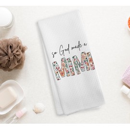 NOQL Mimi Kitchen Towels Dishcloths - Gifts for Grandma, Nana - Drying Cloth Hand Towels Tea Towels for Bathroom Kitchen, 1624 Inches, Mimi(god)