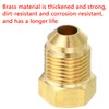 XMYCYuChen 2Pcs Hexagonal Flared Male Threaded Pipe Fitting Joints Brass