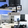 VIVO Clamp-on 15 inch Desk Extension Shelf for Gaming Devices,